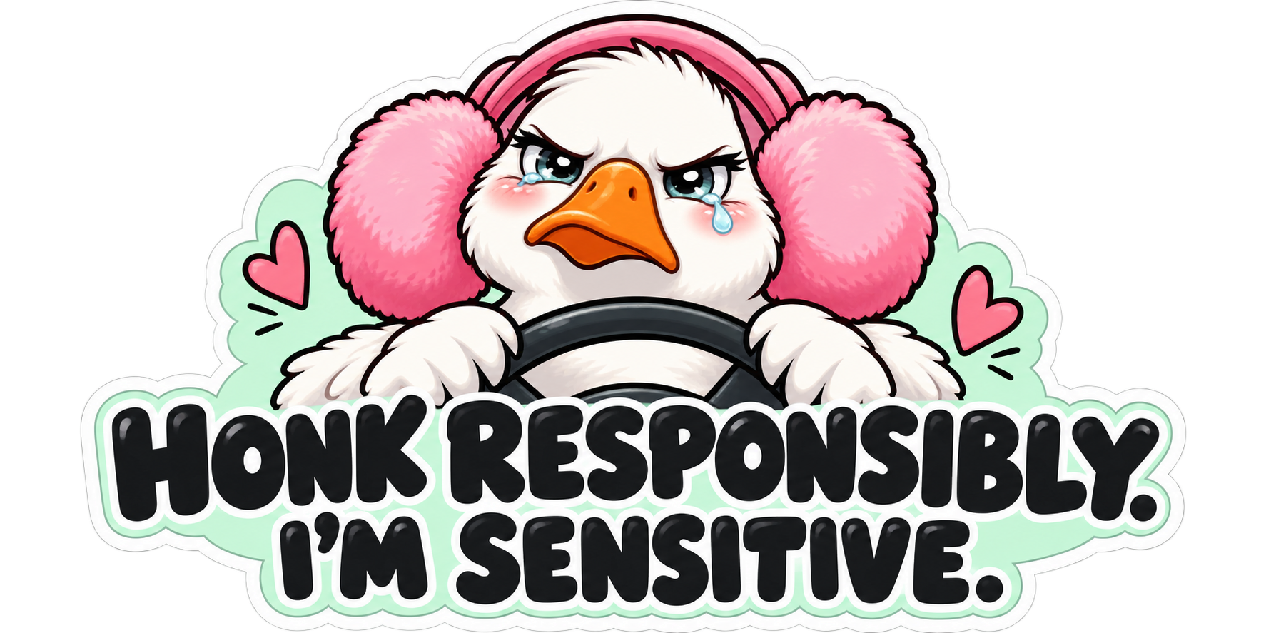 HONK RESPONSIBLY. I'M SENSITIVE.